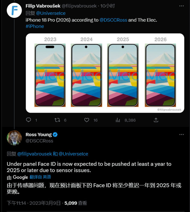 葫芦岛苹果手机维修分享:屏下Face ID有什么优势？iPhone何时会有屏下Face ID？ 